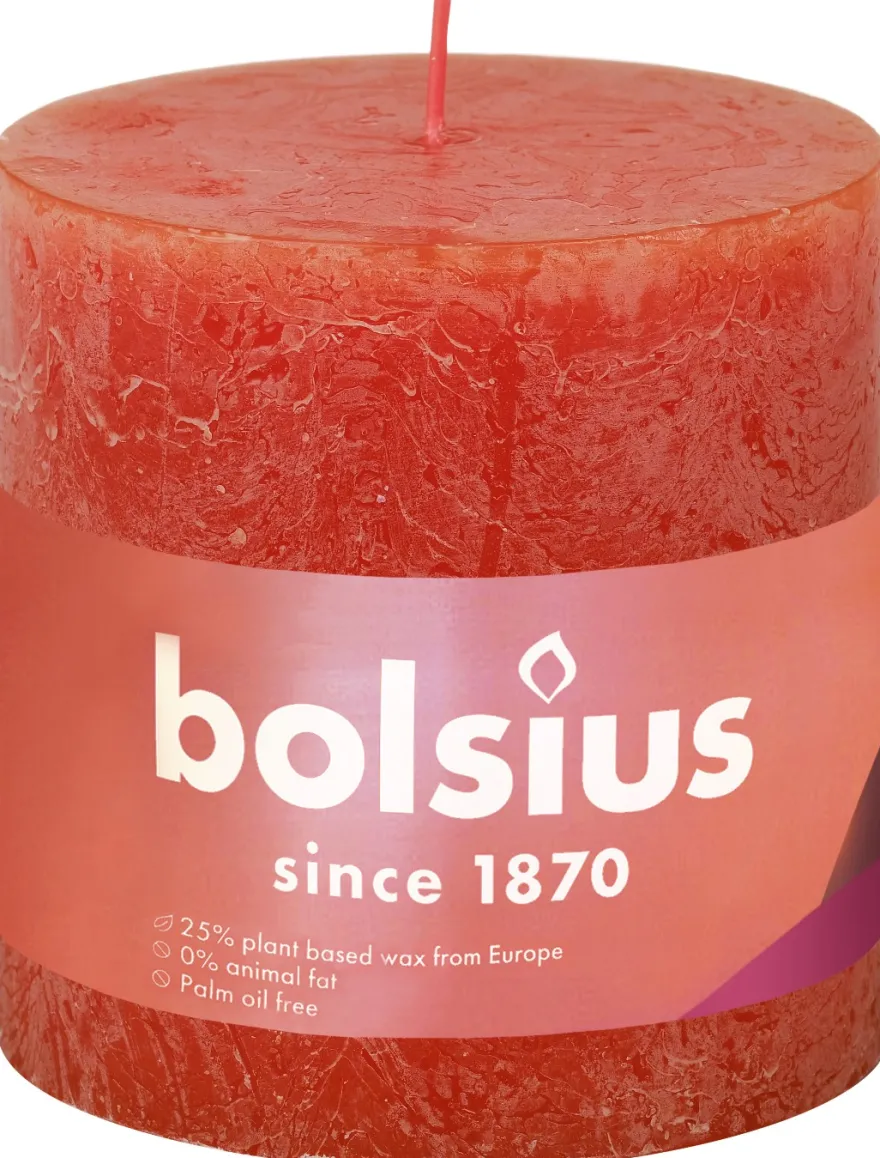 Bolsius Rustiekkaars 100/100 Earthy Orange (1 stuk)