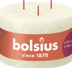 Bolsius Rustiekkaars 3 Lont 90/140 Soft Pearl (1 stuk)