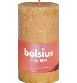 Bolsius Rustiekkaars Shine 100/50 Honeycomb Yellow (1 stuk)