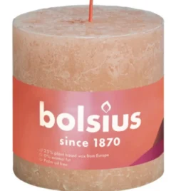 Bolsius Rustiekkaars Shine 100/100 Misty Pink (1 stuk)