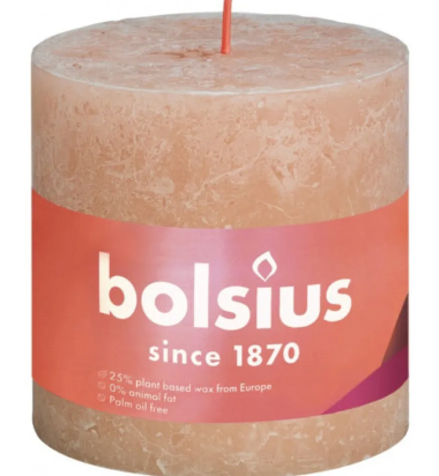 Bolsius Rustiekkaars Shine 100/100 Misty Pink (1 stuk)