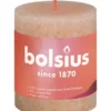 Bolsius Rustiekkaars Shine 80/68 Misty Pink (1 stuk)
