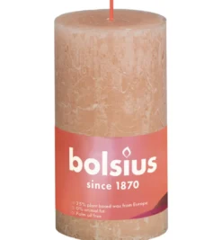 Bolsius Rustiekkaars Shine 130/68 Misty Pink (1 stuk)