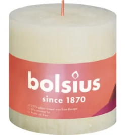 Bolsius Rustiekkaars Shine 100/100 Soft Pearl (1 stuk)