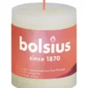 Bolsius Rustiekkaars Shine 80/68 Soft Pearl (1 stuk)