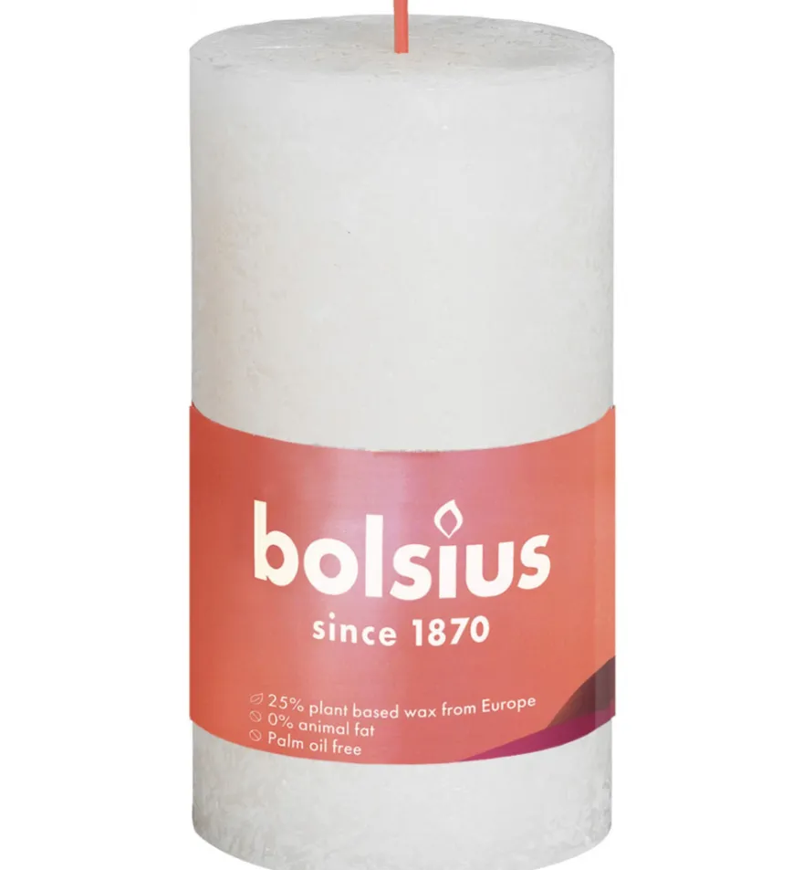 Bolsius Rustiekkaars Shine 100/50 Soft Pearl (1 stuk)