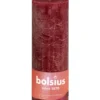 Bolsius Rustiekkaars Shine 190/68 Velvet Red (1 stuk)