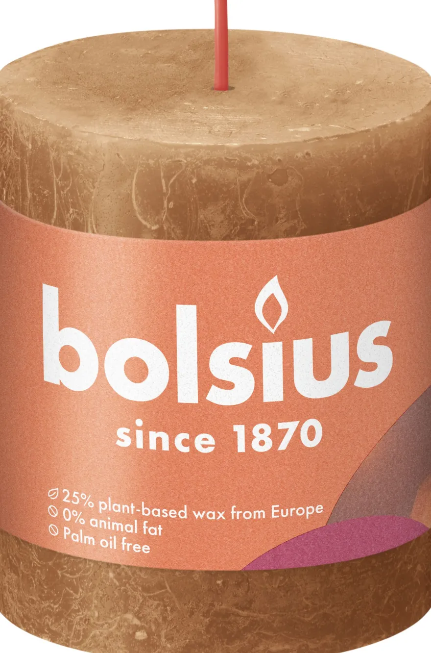 Bolsius Rustiekkaars 80/68 Spice Brown (1 stuk)