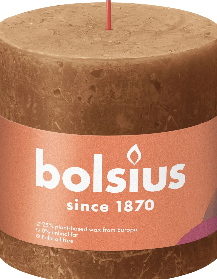 Bolsius Rustiekkaars 100/100 Spice Brown (1 stuk)