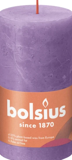 Bolsius Rustiekkaars 130/68 Vibrant Violet (1 stuk)