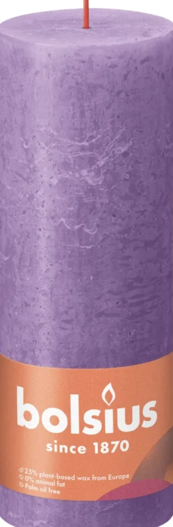 Bolsius Rustiekkaars 190/68 Vibrant Violet (1 stuk)