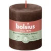 Bolsius Rustiek Stompkaars 80/68 Chocolate Brown