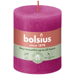 Bolsius Rustiek Stompkaars 80/68 Fuchsia