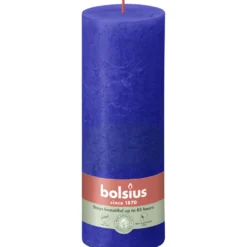 Bolsius Rustiek Stompkaars 190/68 Majorelle Blue
