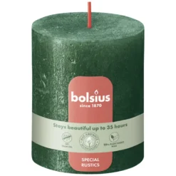 Bolsius Rustiek Stompkaars 80/68 Pine Green