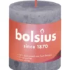Bolsius Rustiek Stompkaars Shine 80/68 Frosted Lavender (1 stuk)