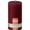 Bolsius Rustiek twist stompkaars 130/68 Red (1 stuk)