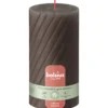 Bolsius Rustiek twist stompkaars 130/68 Rustic Taupe (1 stuk)