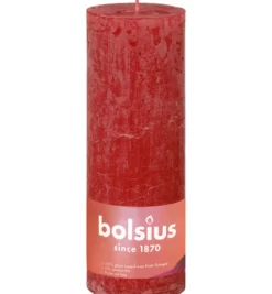 Bolsius Shine Rustiekkaars 190/68 Delicate Red (1 stuk)