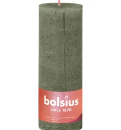 Bolsius Shine Rustiekkaars 190/68 Fresh Olive (1 stuk)