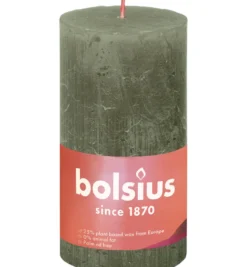 Bolsius Shine Rustiekkaars 130/68 Fresh Olive (1 stuk)