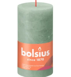 Bolsius Shine Rustiekkaars 130/68 Jadegreen (1 stuk)