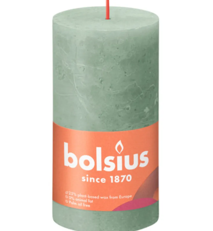 Bolsius Shine Rustiekkaars 130/68 Jadegreen (1 stuk)