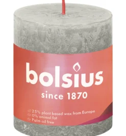 Bolsius Shine Rustiekkaars 80/68 Sandygrey (1 stuk)