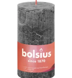 Bolsius Shine Rustiekkaars 130/68 Stormygrey (1 stuk)