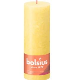 Bolsius Shine Rustiekkaars 190/68 Sunny Yellow (1 stuk)