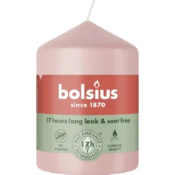 Bolsius Stompkaars 80/58 Misty Pink (1 stuk)