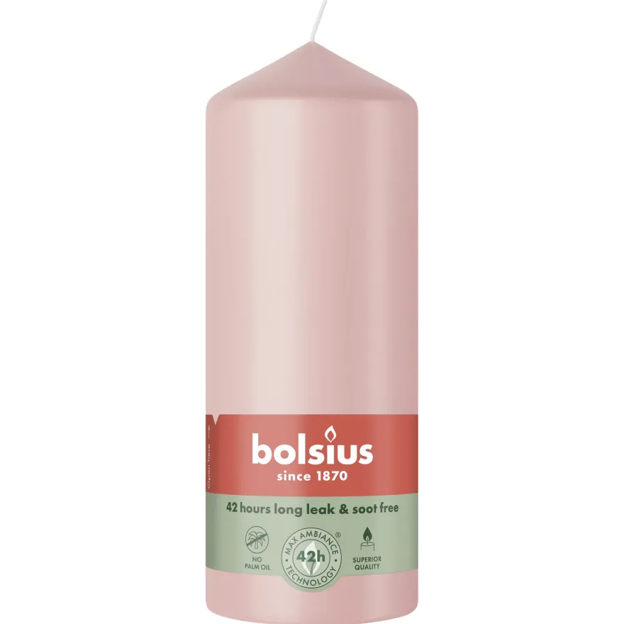 Bolsius Stompkaars 150/58 Misty Pink (1 stuk)