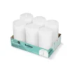 Bolsius Stompkaars Rustiek Tray 6 Wolkenwit (1 stuk)