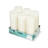 Bolsius Stompkaars Rustiek Tray 6 Zacht Paarl (1 stuk)