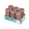 Bolsius Stompkaars Rustiek 130/68 Tray 6 Suede Bruin (1 stuk)