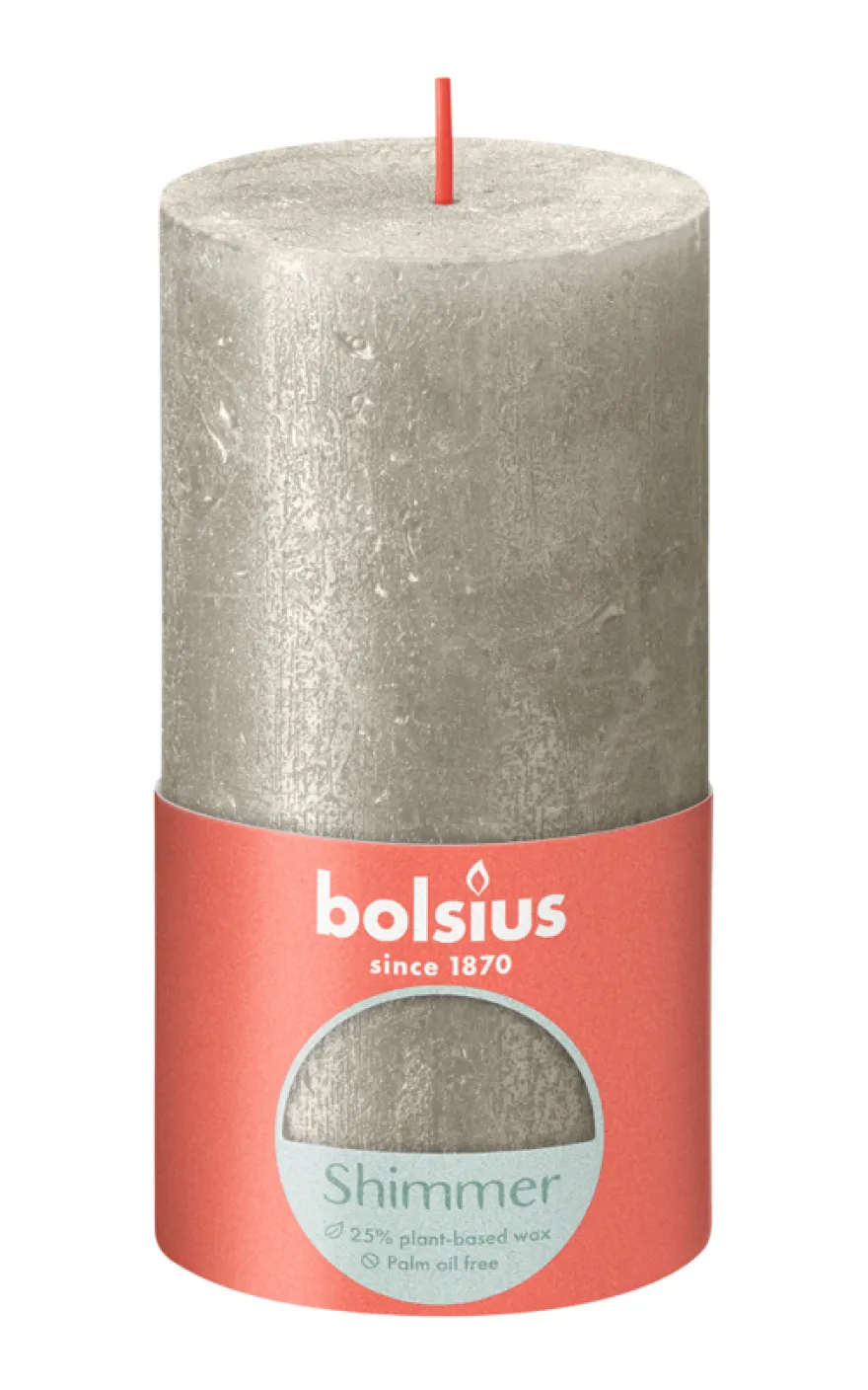 Bolsius Stompkaars Shimmer 130/68 Champagne (1 stuk)