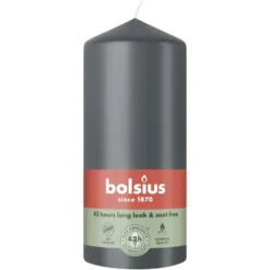 Bolsius Stompkaars 130/68 Stormy Grey (1 stuk)