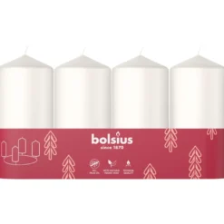 Bolsius Stompkaars 100/48 Tray 4 Cloudy White (1 stuk)
