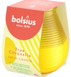 Bolsius True Citronella Patiolight 94/91 Yellow (1 stuk)