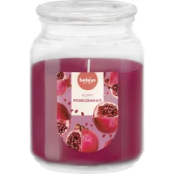 Bolsius True Scents Geurkaars in Glas met Deksel Pomegranate (1 Stuk)