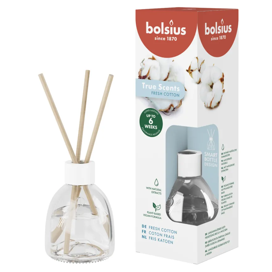 Bolsius True Scents Geurverspreider Fresh Cotton (60 ml)