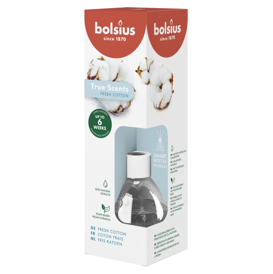 Bolsius True Scents Geurverspreider Fresh Cotton (60 ml)