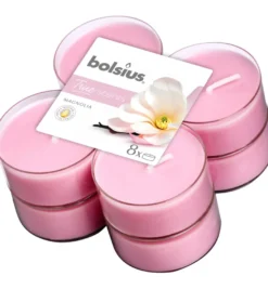 Bolsius True Scents Maxilicht Magnolia (8 stuks)