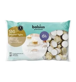 Bolsius Waxinelicht 16/38 Wit (150 stuks)
