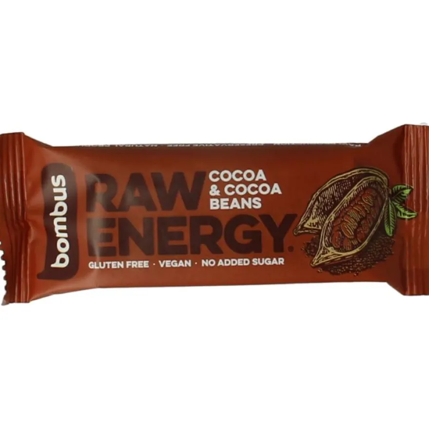 Bombus Raw Energy Bar Cocoa & Cocoa Beans (50 gr)