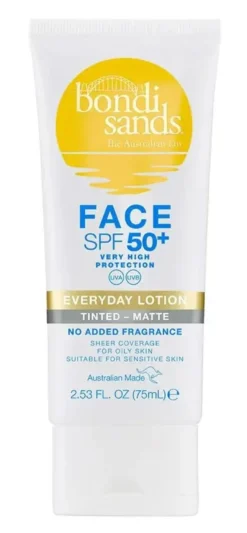 Bondi Sands Everyday Face Lotion Tinted – Matte SPF50+ (75 ml)