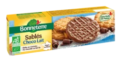 Bonneterre Zandkoekje Melkchocolade Bio (120 gr)