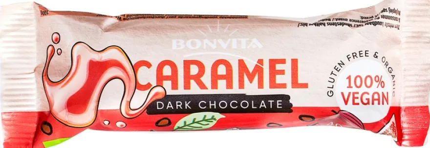 Bonvita Chocolate-Bar Dark Caramel (40 gr)