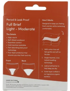 Boody Menstruatieondergoed Tailleslip Zwart Licht/normaal Maat L (1 stuk)