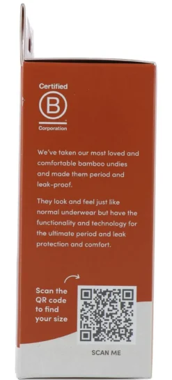 Boody Menstruatieondergoed Bikinislip Zwart Normaal/hevig Maat XL (1 stuk)